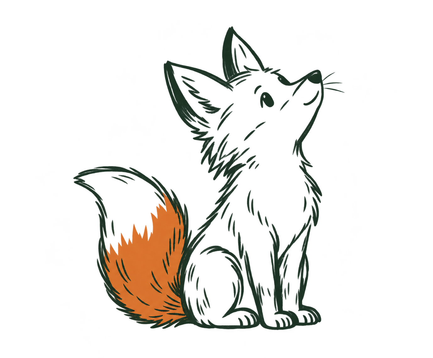 Doodle of a fox
