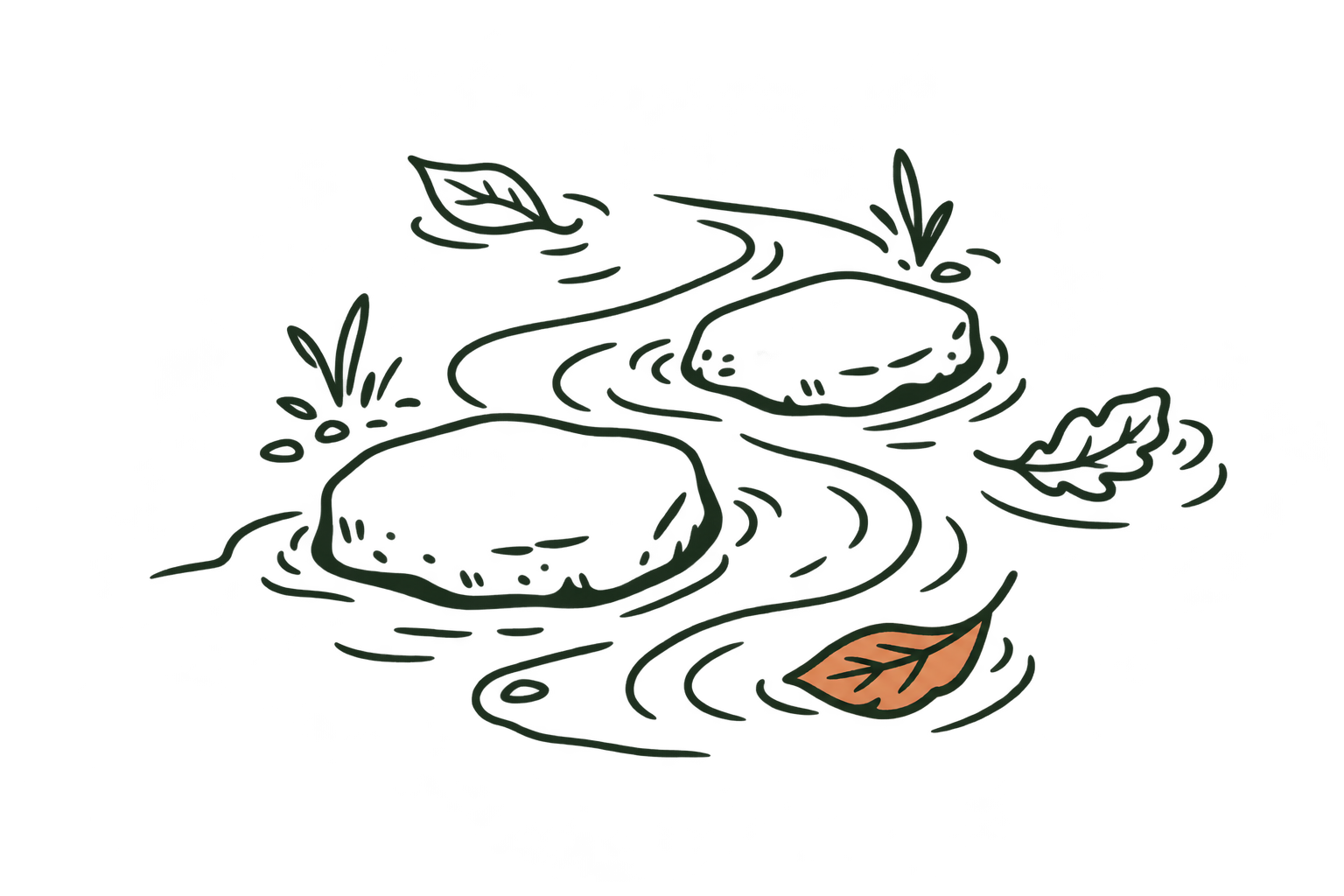 Doodle of a little stream